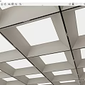 Modern suspended ceiling lobby suspended ceiling square ceiling 3d model