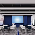 Style Public Office Area Shell Office 3d model