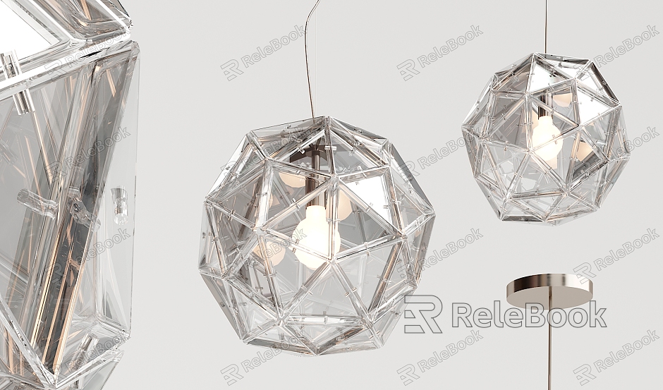 Modern chandelier glass geometric chandelier model