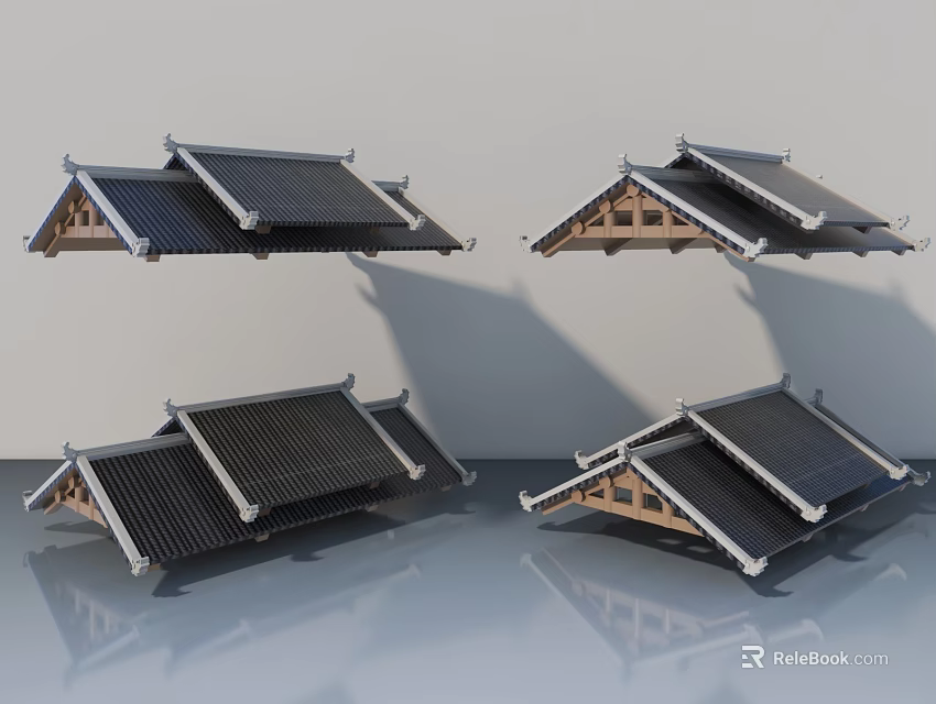 Modern Sofa Coffee Table Combination With Wooden Structure And Classic Design 3d model