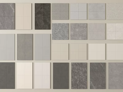 Various Styles And Colors Of Modern Floor Tiles For Home Interior Decoration 3d model