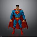Superman Action Figure With Detailed Blue Suit Red Cape Yellow Belt And Classic S Logo