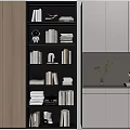 Modern bookcase 3d model