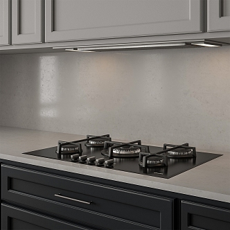 Modern stove range hood kitchen and bathroom hardware 3d model