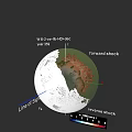 Celestial Body Forward And Reverse Shock Simulation With Line Of Sight Analysis