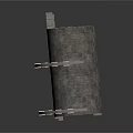 Cylindrical Architectural Metal Structure With Support Frame And Masonry Elements