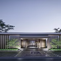Modern Gate High-end Demonstration Zone Gate 3d model