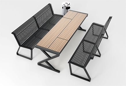 Modern outdoor tables and chairs 3d model