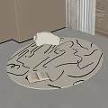 Round carpet 3d model