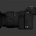 modern camera nikon slr camera card machine 3d model
