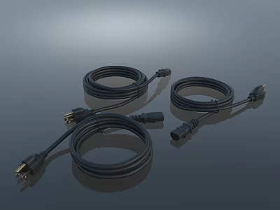 Plug-in cable data line power line charging line plug-in cable head plug-in board 3d model