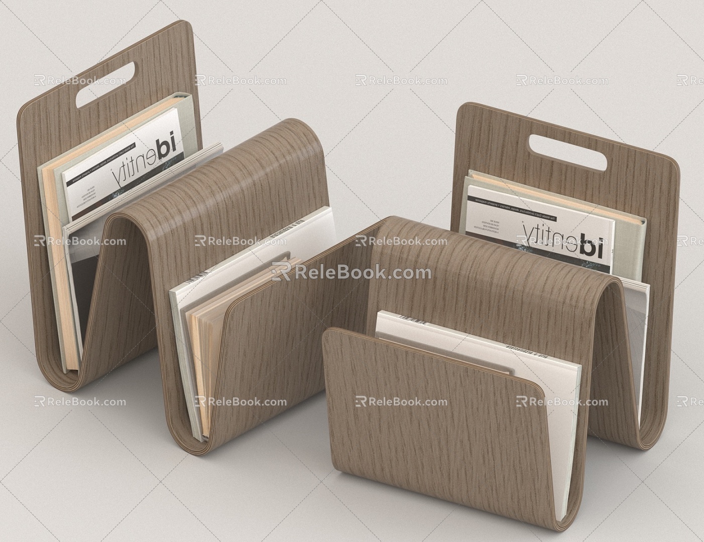 Book Ornaments Newspaper Ornaments 3d model