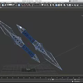 Bitter No Dart Hidden Weapon Flying Knife bayonet spike weapon ninja dart throwing weapon low face number low model simple model movie level realistic 3d model