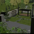 Modern Two Story Detached Villa With Black Roof White Walls Balconies And Garden