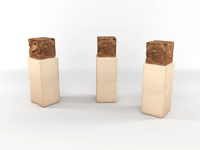 modern wood pile root carving 3d model modern wood pile root carving 3d model