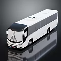 modern bus metro bus city bus minibus 3d model