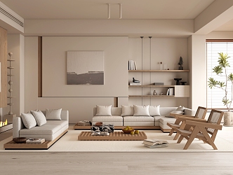 modern living room 3d model