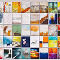 Abstract Paintings Art Collection Featuring Diverse Styles And Vibrant Colors