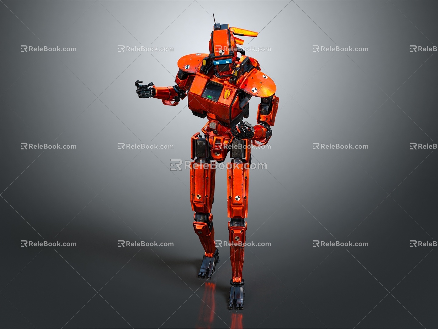 Modern Robot Super Can Check and Send Mecha Warrior Machine Armor Mechanical Armor model