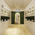 JRT Painted Wooden Door Showroom Featuring White Columns And Black Reception Desk