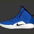 Blue Casual Sports Shoes For Everyday Wear With White Sole And Laces