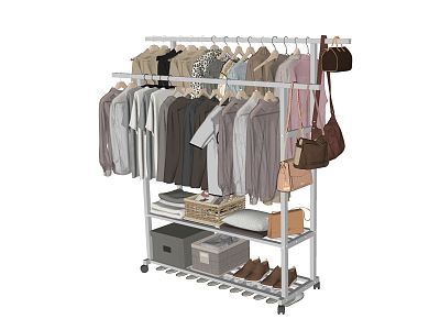 Modern Hanger Coat Rack 3d model