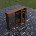 Elegant Modern Wooden Wardrobe With Open Shelves Hanging Rods And Drawers Design