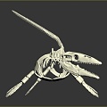 Modern Skeleton Animal Skeleton Lizard Skeleton Skeleton 3d model