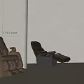 Modern Leather Massage Chair with Freedom Theme and Shadow Effects for Home Relaxation