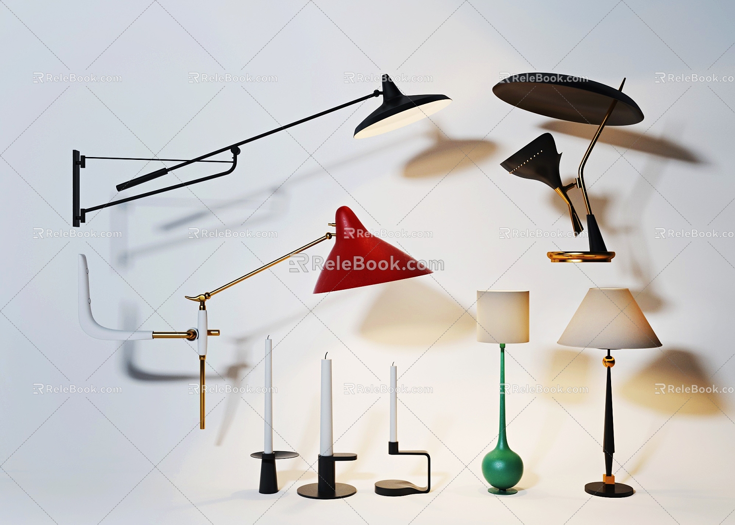 Other Nordic lamps Wall lamps Table lamps 3d model