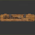 Vintage Wooden Storage Box With Metal Clasps Leather Handle And Engraved Text
