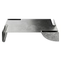 Modern Metallic Coffee Table With Sleek Stainless Steel Surface And Geometric Legs