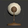 Decorative Lighting Combinations With Brown Patterned Shades White Lamps And Curved Accents