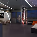 Modern Gym Interior With Treadmills Strength Training Equipment And Workout Space