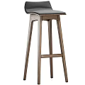 Modern Wooden Bar Stools With Comfortable Seats And Sleek Leg Design