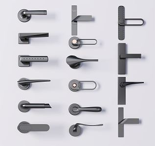 Modern Door Handle 3d model