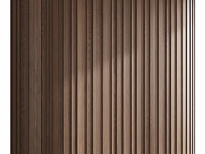 Natural Wooden Wall Panel With Vertical Slats And Warm Texture For Interior Design 3d model