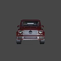 Red Mercedes G Class SUV With Modern Design Black Wheels And Sleek Exterior