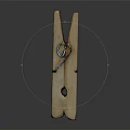 Essential Wooden Clothespin With Metal Spring For Household Drying Clothes