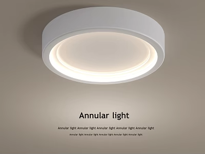 Modern Annular Ceiling Light With LED Lighting Dimmable Feature For Indoor Spaces 3d model