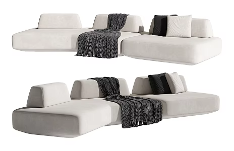 Modern Multiplayer Sofa 3d model