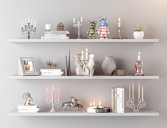 Modern Candlestick Candle Holder Ornaments 3d model