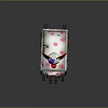 White Ice Cream Truck With Clown Head Flame Pink Polka Dots And Ice Cream Design