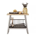 Stylish Bathroom Accessories On Wooden Storage Shelf With Towels Aromatherapy And Decorative Vase