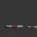 Red And White Striped Lifebuoys With Rope Handles For Marine Safety