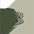 Modern Waterfront Landscape With Curved Boardwalk Steps Green Trees And Viewing Platform