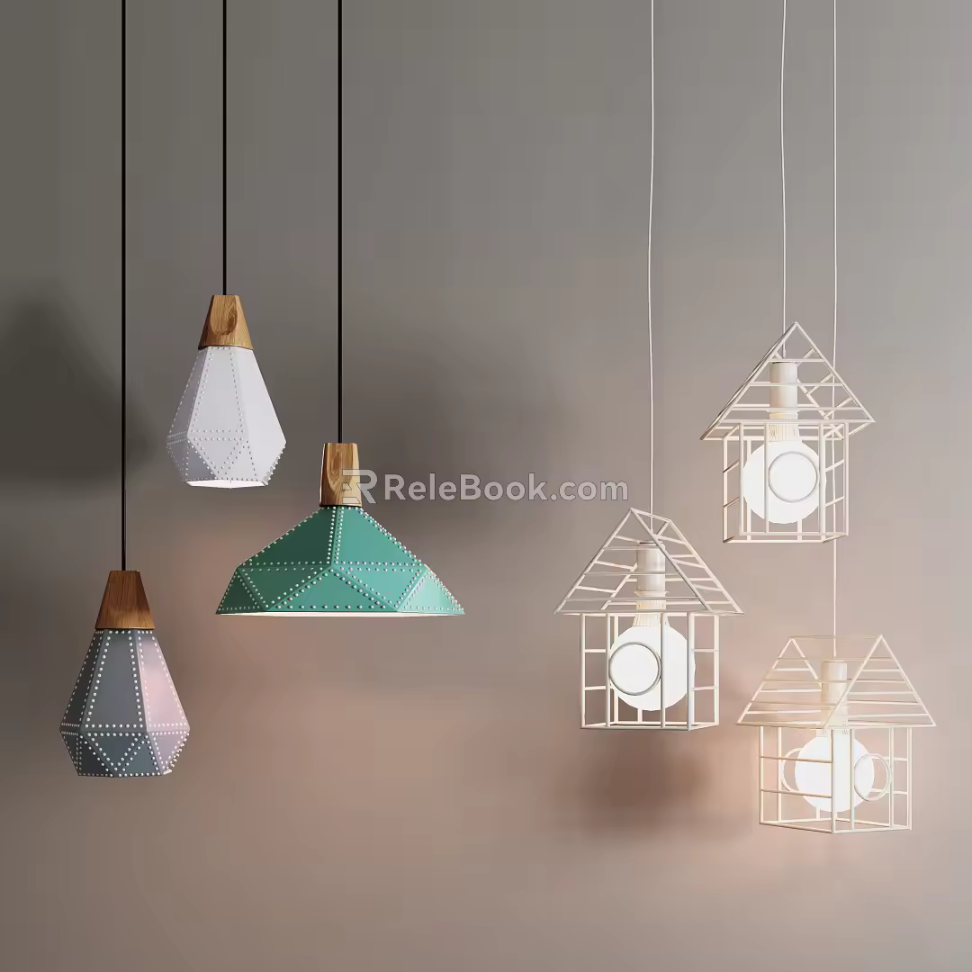 Nordic chandelier 3d model
