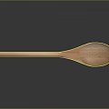 wooden spoon kitchen utensils tableware cooking tools 3d model