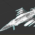 Jet Fighter Aircraft Military Vehicle 3d model