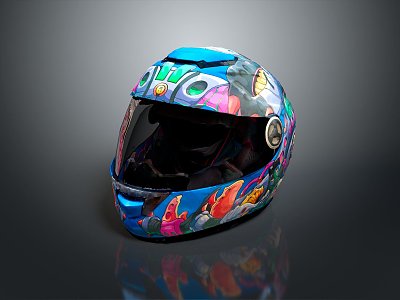 Motorcycle Helmet Electric Car Helmet Battery Car Helmet Civilian Helmet Racing Helmet Driver Helmet 3d model